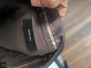 Pantalones Lana Hugo Boss Invierno azul marino