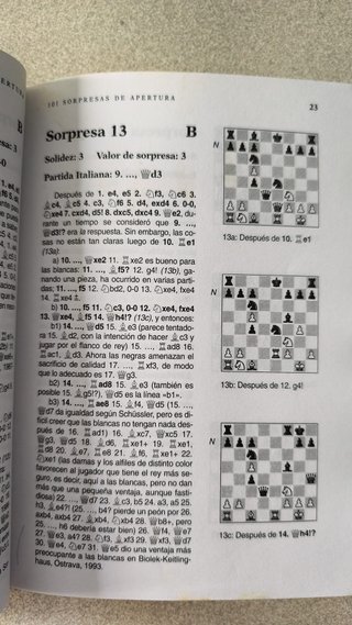 Libro Ajedrez. 101 sorpresas de apertura