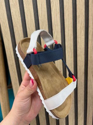 Sandalias Niña Tiras Multicolor Talla 28