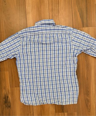 Camisa Tommy Hilfiger cuadros azul y blanco