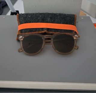 Gafas de sol hombre beige/marrón