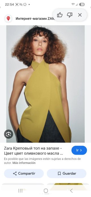 Top chaleco se Zara