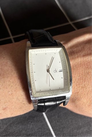 Reloj Calvin Klein Rectangular Negro/Plata