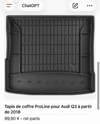 Protector maletero Audi Q3