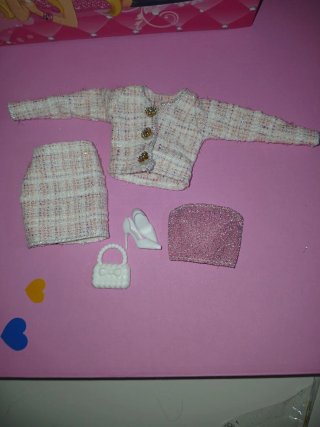 Conjunto Barbie Estilo Chanel 5 Piezas