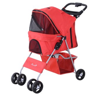 Carrito para Perros con Toldo Ajustable