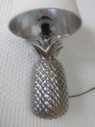 Lámpara Piña Cerámica Plata