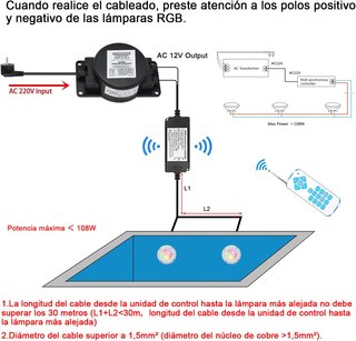 Proyector LED Piscina RGBW COOLWEST PAR56