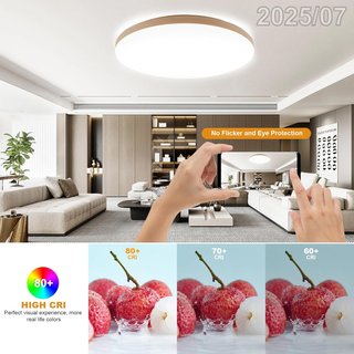 LEZOE Lampara Techo 25cm LED 15W 4000K con Sensor