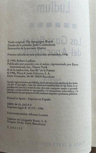 Los Guardianes del Apocalipsis Robert Ludlum