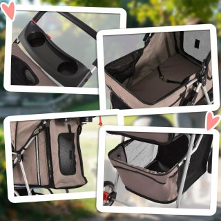 Carrito para Perros Pequeños con Cesta