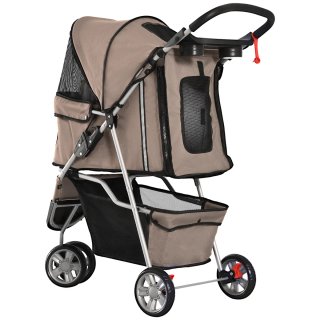 Carrito para Perros Pequeños con Cesta