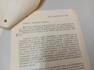 Propaganda electoral franquista 1971