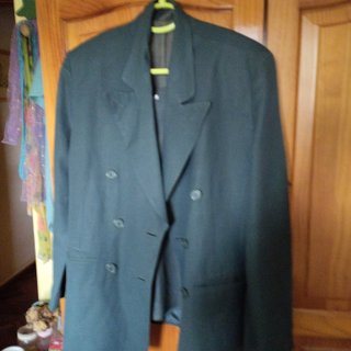 Traje de chaqueta verde agua