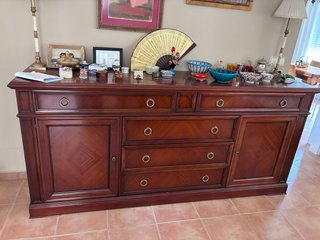 Mueble aparador madera y metal