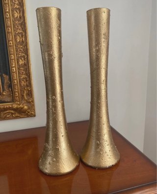 Set 2 Vasi Decorativi Oro