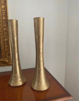 Set 2 Vasi Decorativi Oro