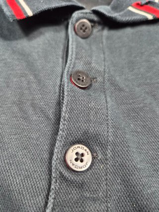 Polo Jordan Original Nero e Rosso