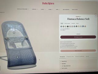 Hamaca BabyBjörn Soft Balance Verano