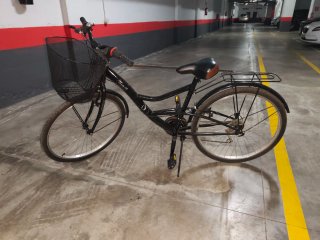 Bicicleta paseo mujer con canasta