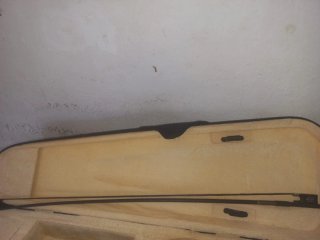 Violín antiguo con funda
