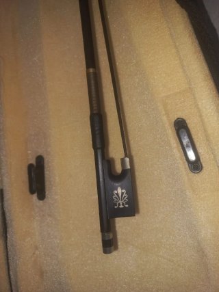 Violín antiguo con funda