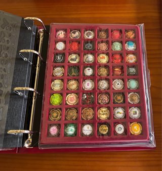Colección de 209 chapas de botellas de cava