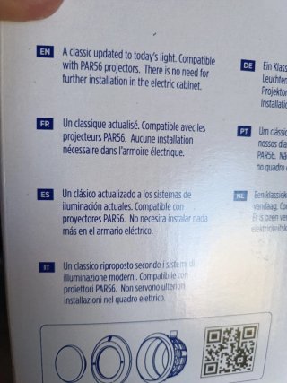 Foco de led con todos los accesorios
