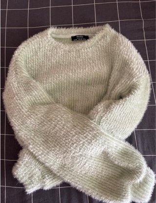 Jersey Bershka verde corto XS