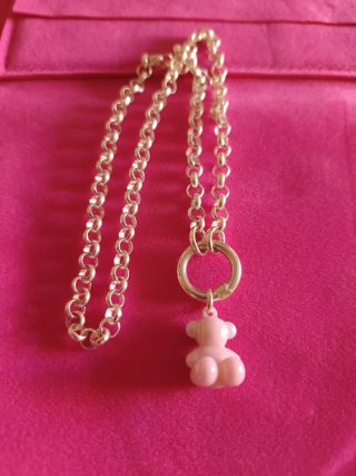 Colgante Tous Oso Rosa
