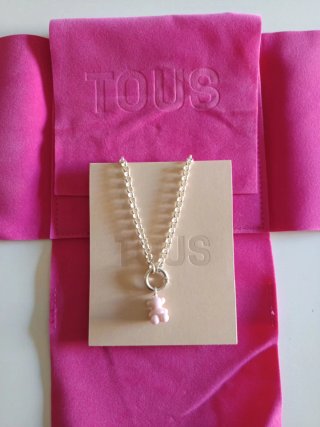 Colgante Tous Oso Rosa