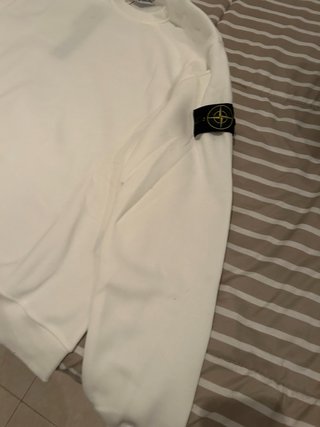 Sudadera Stone Island Blanca Talla L