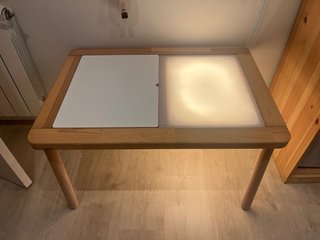 Tavolo Flisat Ikea in legno bianco