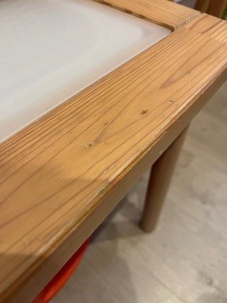 Tavolo Flisat Ikea in legno bianco