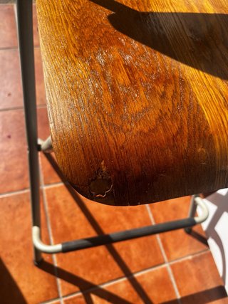 Taburetes Altos Ikea Madera y Metal