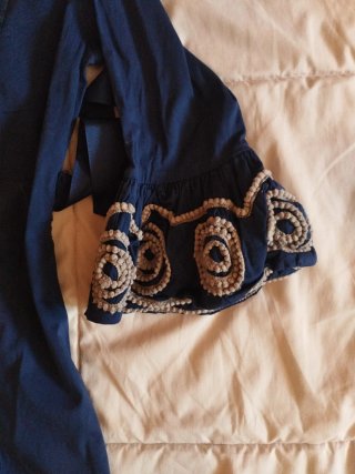 Vestido Almatrichi Vintage Azul