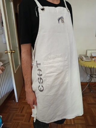 Uniforme de Cocinero Blanco y Negro