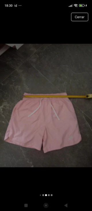 Bañador corto Nike rosa