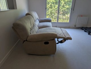 Sofá Relax Manual Conforama Beige