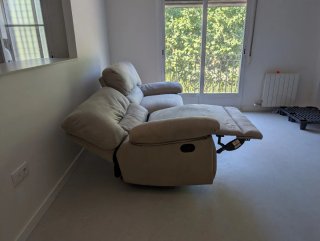 Sofá Relax Manual Conforama Beige