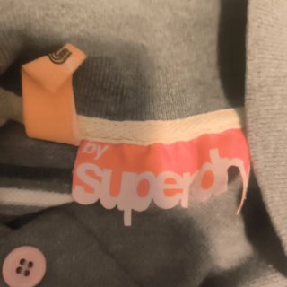 Polo Superdry a righe grigio ottimo stato