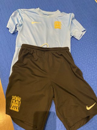Equipación Fútbol PBLR Negra y Amarilla