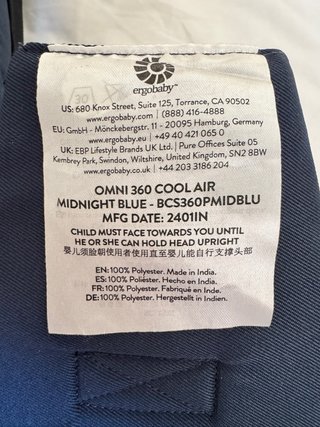 Mochila Ergobaby Omni 360 Cool Air Mesh