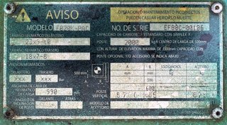 Carretilla elevadora eléctrica MITSUBISHI 2.0Tm