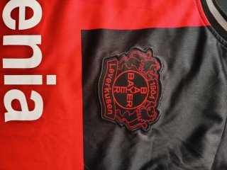Camiseta Bayer Leverkusen Negra y Roja