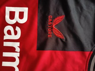 Camiseta Bayer Leverkusen Negra y Roja
