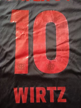 Camiseta Bayer Leverkusen Negra y Roja