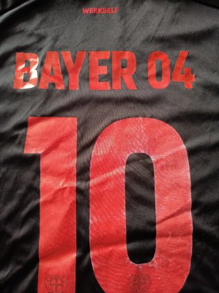 Camiseta Bayer Leverkusen Negra y Roja