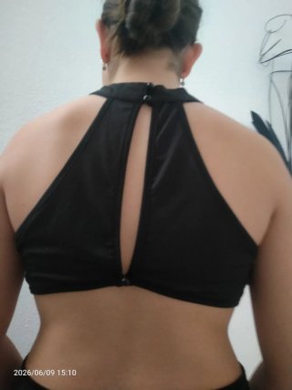 Vestido Negro Talla XL con Cremallera