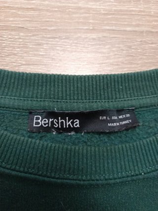 Sudadera Bershka LA Los Angeles verde